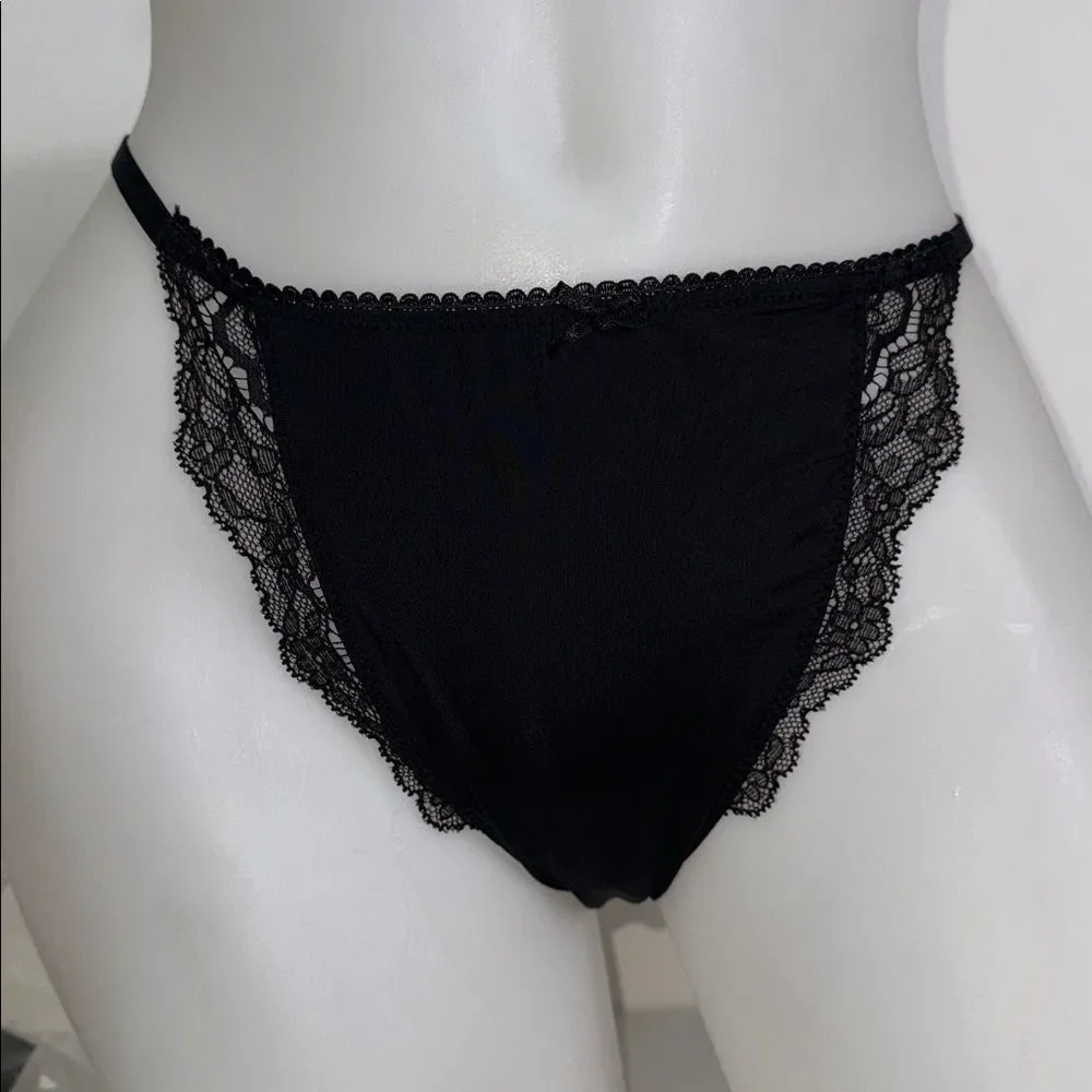 Victoria's Secret Elegant Black Bra and Panty Set Sz 40DDD & XL NWT